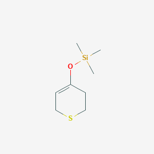 molecular formula C8H16OSSi B14276810 Silane, [(3,6-dihydro-2H-thiopyran-4-yl)oxy]trimethyl- CAS No. 139732-48-2