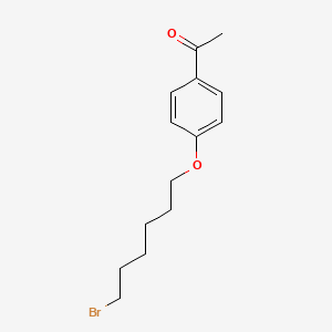 molecular formula C14H19BrO2 B14276823 Ethanone, 1-[4-[(6-bromohexyl)oxy]phenyl]- CAS No. 138107-19-4