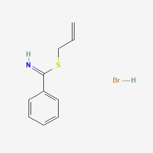molecular formula C10H12BrNS B14276827 Prop-2-enyl benzenecarboximidothioate;hydrobromide CAS No. 154142-56-0