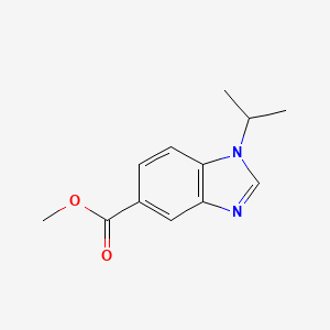molecular formula C12H14N2O2 B1427685 Methyl 1-isopropyl-1H-benzo[d]imidazole-5-carboxylate CAS No. 284672-84-0