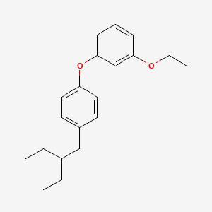 molecular formula C20H26O2 B14276884 Benzene, 1-ethoxy-3-(4-(2-ethylbutyl)phenoxy)- CAS No. 125796-66-9