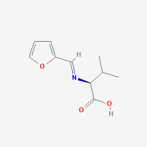 molecular formula C10H13NO3 B14276889 L-Valine, N-(2-furanylmethylene)- CAS No. 172885-48-2