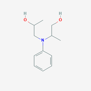 molecular formula C12H19NO2 B14276920 2-[(2-Hydroxypropyl)(phenyl)amino]propan-1-ol CAS No. 129118-34-9