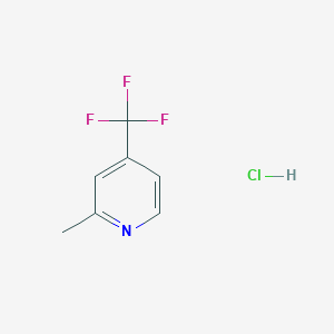 molecular formula C7H7ClF3N B1427693 2-Methyl-4-(trifluoromethyl)pyridine hydrochloride CAS No. 1416354-37-4