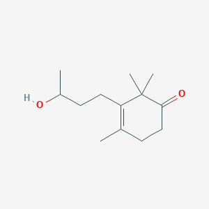 molecular formula C13H22O2 B14276947 3-(3-Hydroxybutyl)-2,2,4-trimethylcyclohex-3-en-1-one CAS No. 136327-78-1