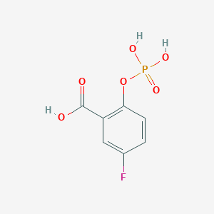 molecular formula C7H6FO6P B14276950 5-Fluoro-2-(phosphonooxy)benzoic acid CAS No. 137372-07-7