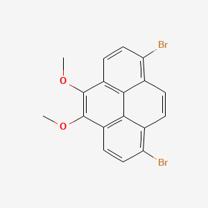 molecular formula C18H12Br2O2 B1427698 1,8-Dibromo-4,5-dimethoxypyrene CAS No. 1286170-85-1