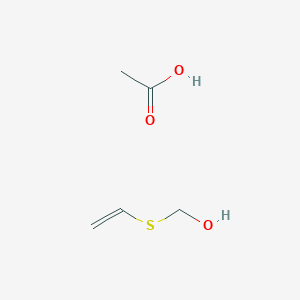 molecular formula C5H10O3S B14277025 Acetic acid;ethenylsulfanylmethanol CAS No. 137501-50-9