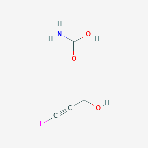 molecular formula C4H6INO3 B14277031 Carbamic acid--3-iodoprop-2-yn-1-ol (1/1) CAS No. 129348-50-1