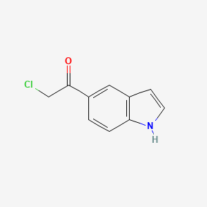 molecular formula C10H8ClNO B1427707 2-氯-1-(1H-吲哚-5-基)乙酮 CAS No. 103028-56-4