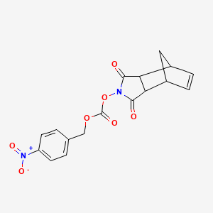 molecular formula C17H14N2O7 B1427708 1,3-Dioxo-3a,4,7,7a-tetrahydro-1H-4,7-methanoisoindol-2(3H)-yl 4-nitrobenzyl carbonate CAS No. 193269-82-8