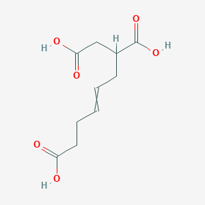 molecular formula C10H14O6 B14277092 Hept-4-ene-1,2,7-tricarboxylic acid CAS No. 138844-86-7