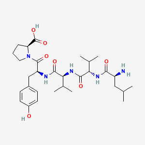 molecular formula C30H47N5O7 B14277189 L-Leucyl-L-valyl-L-valyl-L-tyrosyl-L-proline CAS No. 157002-53-4