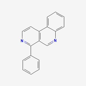 molecular formula C18H12N2 B14277191 Benzo[c][2,7]naphthyridine, 4-phenyl- CAS No. 127056-10-4