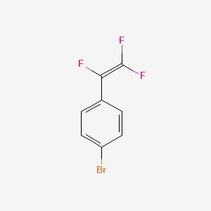molecular formula C8H4BrF3 B14277207 Benzene, 1-bromo-4-(trifluoroethenyl)- CAS No. 134959-20-9