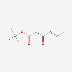 molecular formula C10H16O3 B14277250 tert-Butyl 3-oxohex-4-enoate CAS No. 132117-94-3