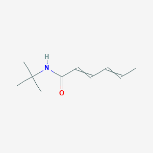 molecular formula C10H17NO B14277273 N-tert-butylhexa-2,4-dienamide CAS No. 152156-30-4