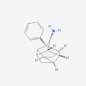 molecular formula C17H19N B142773 (1S,3S,4R,5S,8S,9S,10R)-3-phenylpentacyclo[6.3.0.02,6.03,10.05,9]undecan-4-amine CAS No. 135095-07-7
