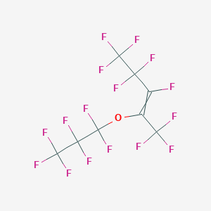 molecular formula C8F16O B14277313 1,1,1,3,4,4,5,5,5-Nonafluoro-2-(heptafluoropropoxy)pent-2-ene CAS No. 137741-06-1