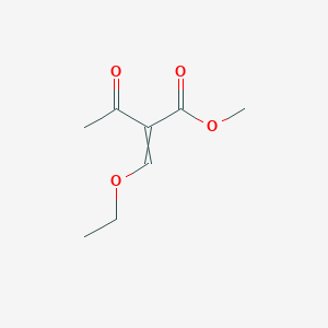 molecular formula C8H12O4 B14277317 Methyl 2-(ethoxymethylidene)-3-oxobutanoate CAS No. 137024-37-4