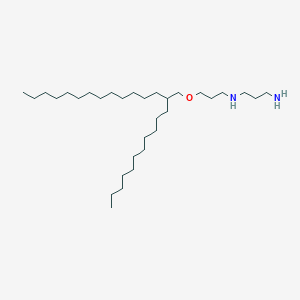 molecular formula C32H68N2O B14277319 N~1~-{3-[(2-Undecylpentadecyl)oxy]propyl}propane-1,3-diamine CAS No. 138510-58-4