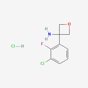 3-(3-Chloro-2-fluorophenyl)-3-oxetanamine hydrochloride