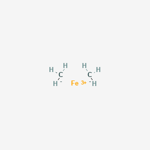 molecular formula C2H6Fe+ B14277399 Carbanide;iron(3+) CAS No. 129965-27-1