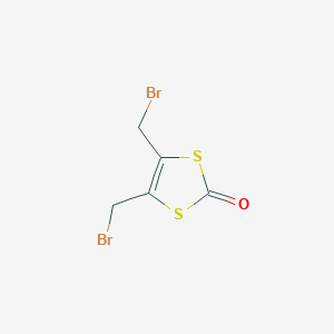 molecular formula C5H4Br2OS2 B14277434 4,5-Bis(bromomethyl)-1,3-dithiol-2-one CAS No. 153911-38-7