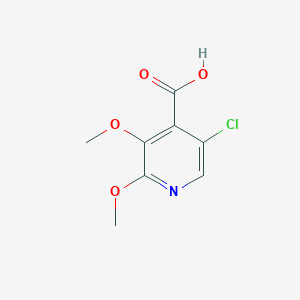 molecular formula C8H8ClNO4 B1427748 5-Chloro-2,3-dimethoxyisonicotinic acid CAS No. 1305324-74-6