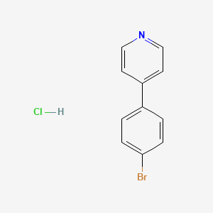 molecular formula C11H9BrClN B14277517 4-(4-Bromophenyl)pyridine;hydrochloride CAS No. 139780-22-6