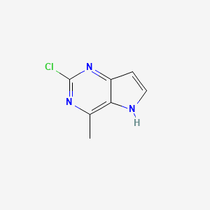2-chloro-4-methyl-5H-pyrrolo[3,2-d]pyrimidine