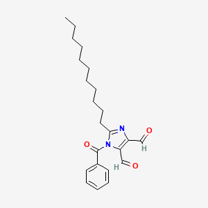 molecular formula C23H30N2O3 B14277528 1-Benzoyl-2-undecyl-1H-imidazole-4,5-dicarbaldehyde CAS No. 178475-85-9