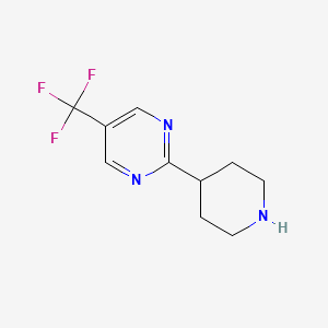 molecular formula C10H12F3N3 B1427755 5-Trifluoro-2-piperidin-4-ylpyrimidine CAS No. 944903-11-1