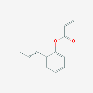 molecular formula C12H12O2 B14277574 2-(Prop-1-en-1-yl)phenyl prop-2-enoate CAS No. 151597-71-6