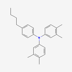 molecular formula C26H31N B14277580 N-(4-Butylphenyl)-N-(3,4-dimethylphenyl)-3,4-dimethylaniline CAS No. 172787-13-2