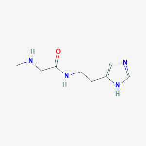 molecular formula C8H14N4O B14277581 N-[2-(1H-Imidazol-5-yl)ethyl]-N~2~-methylglycinamide CAS No. 154814-59-2