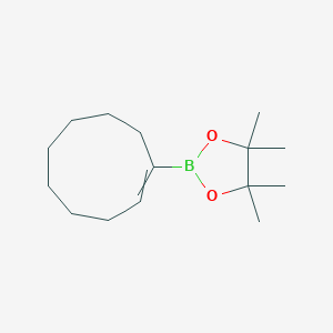 molecular formula C15H27BO2 B1427761 2-(Cyclonon-1-en-1-yl)-4,4,5,5-tetramethyl-1,3,2-dioxaborolane CAS No. 1041002-91-8
