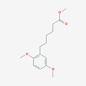 molecular formula C15H22O4 B14277646 Methyl 6-(2,5-dimethoxyphenyl)hexanoate CAS No. 169126-93-6