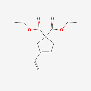 molecular formula C13H18O4 B14277677 Diethyl 3-ethenylcyclopent-3-ene-1,1-dicarboxylate CAS No. 158389-19-6