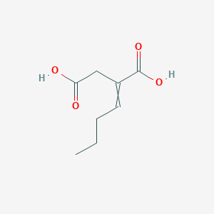 molecular formula C8H12O4 B14277683 2-Butylidenebutanedioic acid CAS No. 132631-27-7