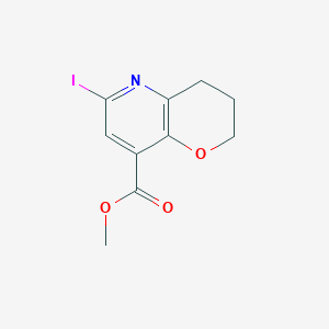 methyl 6-iodo-3,4-dihydro-2H-pyrano[3,2-b]pyridine-8-carboxylate