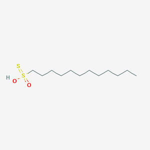 molecular formula C12H26O2S2 B14277690 Dodecane-1-sulfonothioic O-acid CAS No. 127089-67-2