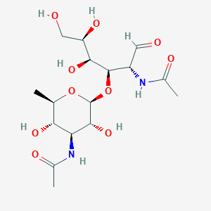2-Acetamido-3-O-(3-acetamido-3,6-dideoxy-beta-glucopyranosyl)-2-deoxy-galactopyranose