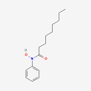 molecular formula C15H23NO2 B14277728 N-Hydroxy-N-phenylnonanamide CAS No. 125342-58-7