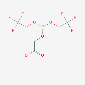molecular formula C7H9F6O5P B14277733 Methyl {[bis(2,2,2-trifluoroethoxy)phosphanyl]oxy}acetate CAS No. 125367-04-6