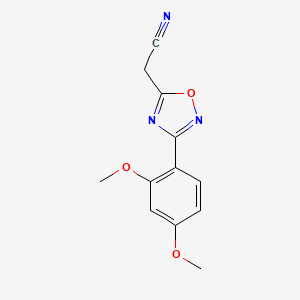 [3-(2,4-Dimethoxyphenyl)-1,2,4-oxadiazol-5-yl]acetonitrile