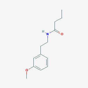 molecular formula C13H19NO2 B14277765 N-[2-(3-methoxyphenyl)ethyl]butanamide CAS No. 138505-09-6