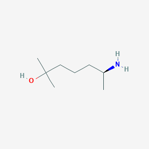 molecular formula C8H19NO B14277779 2-Heptanol, 6-amino-2-methyl-, (6S)- CAS No. 165962-55-0