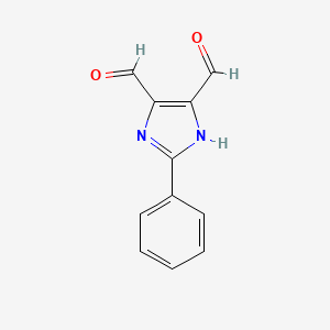 molecular formula C11H8N2O2 B14277788 2-Phenyl-1H-imidazole-4,5-dicarbaldehyde CAS No. 171102-96-8