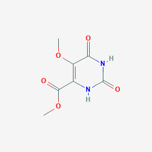 molecular formula C7H8N2O5 B1427782 Methyl 5-methoxy-2,6-dioxo-1,2,3,6-tetrahydropyrimidine-4-carboxylate CAS No. 923942-39-6